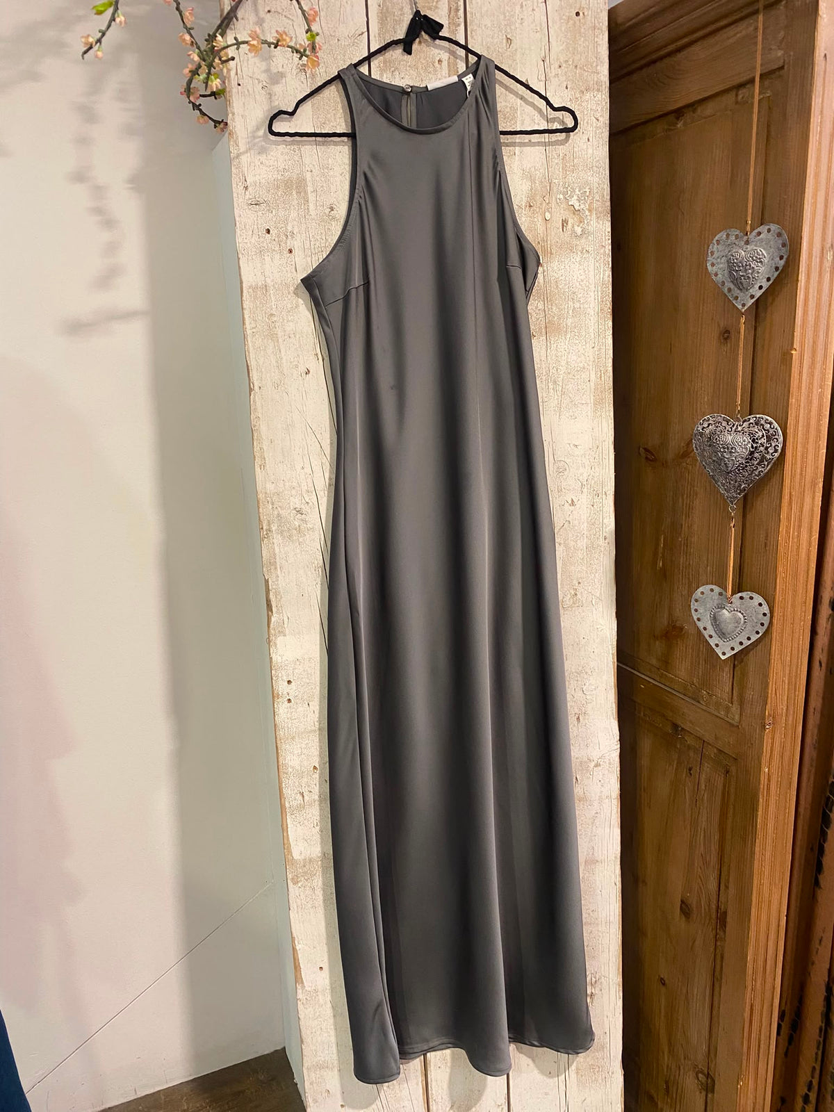 VESTIDO RASO CUELLO CAJA
